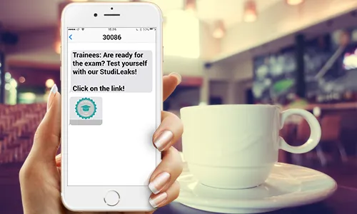 SMS to trainees - click on the link
