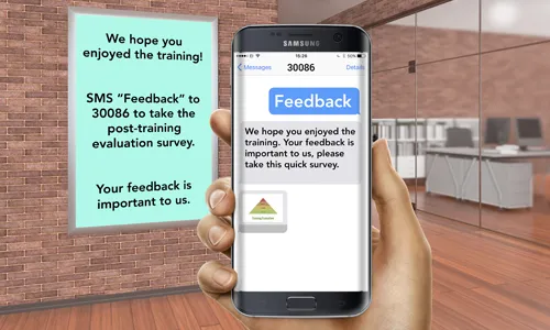 Office Signage - SMS the short code